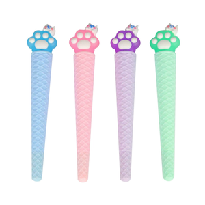 Chất Lượng Cao Mèo Claw Trung Tính Phim Hoạt Hình Macaron Cone <span class=keywords><strong>Stylus</strong></span> Đa-Màu Bút Bi Động Vật Bút Bi Cho Các Văn Bản - Product Image 1