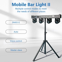 Luz de Cabeza Móvil Portátil con Control Independiente DMX512, 4x40W RGBW 4 en 1, para DJ y Escenarios, desde Almacén Europeo