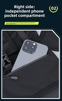 Pochette de téléphone étanche en néoprène Joyous et porte-bouteille réfléchissant, gilet d'hydratation pour la course nocturne en extérieur (hommes et femmes)