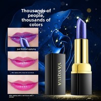 Blue Enchantress Lipstik Kecantikan Tahan Air Berubah Warna Melembapkan Tidak Lengket Tahan Lama Ukuran Reguler Box-a