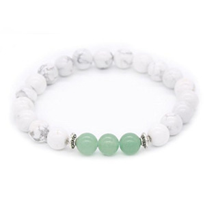2020 Hot Handmade Del Braccialetto Del <span class=keywords><strong>Quarzo</strong></span> Set w Importato Pino Bianco <span class=keywords><strong>Rosa</strong></span> Della Pietra Preziosa Naturale Perline di Pietra Braccialetto - Product Image 4