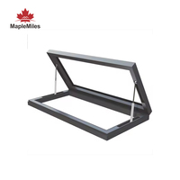 Claraboya de Aluminio con Ventanas de Vidrio Impermeables de 70 mm para Balcón y Techo Maplemiles
