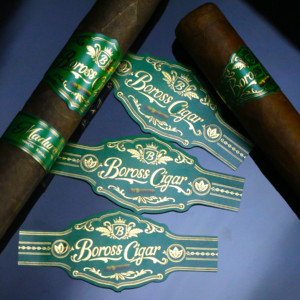 Custom Private <b>Logo</b> Gold Foil Printing Embossing Metal Packaging Cigar Band Rings Label <b>Stickers</b> - Product Image 4