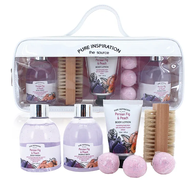 Luxury private label body care bubble shower spa gift aromatherapy Bath Cream Gift Set for women