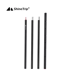 Shinetrip 31mm dày tán hỗ trợ cực cắm trại nhôm cực có thể điều chỉnh tiền sảnh Ống mái hiên Khung vải 2.8m cực