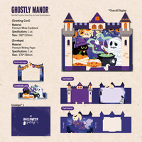 Carte de vœux personnalisée Halloween 3D Pop-up en papier artistique avec vernis mat, impression offset 160x110mm avec enveloppe pour fête