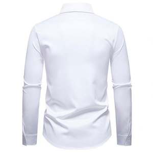 Camicie da uomo eleganti a maniche lunghe con paillettes lucide, camicie formali stampate personalizzate per feste e cerimonie. - Product Image 4