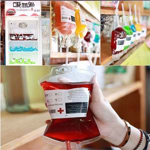 ถุงเลือดสำหรับดื่มถุง IV ถ้วยเครื่องดื่มฮาโลวีนปาร์ตี้ภาชนะบรรจุเครื่องดื่มสำหรับแพทย์พยาบาลจบการศึกษาแวมไพร์อุปกรณ์ปาร์ตี้ - Product Image 2