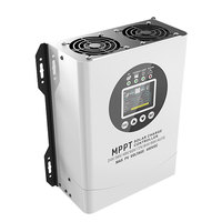 Controlador de Carga Solar MPPT Y&H QM-120 120A, Automático 24V-96V, Máx. PV 480VDC, >98% de Eficiencia, IP21 Impermeable, para Baterías de Plomo-Ácido y Litio