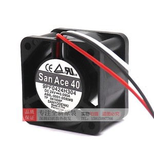 พัดลมแบบแรงเหวี่ยง Sanyo Denki San Ace 40 รุ่น 9PF0424H304 24V DC ความเร็ว 2900 รอบต่อนาที ใบพัดพลาสติก สำหรับใช้งานในอุตสาหกรรม - Product Image 1