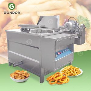 Freidora Comercial Automática para Pequeñas Industrias, Freidora de Pollo y Chips de Plátano, Máquina Freidora de Pollo a Gas - Product Image 1