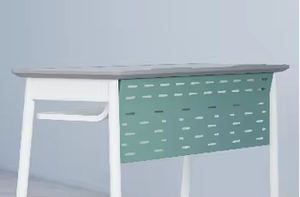 Mesa de Estudio Escolar de Doble Asiento con Cajón, Diseño de Alta Calidad, Multicolor, Duradera, con Estructura de Acero Desmontable, en Oferta - Product Image 4