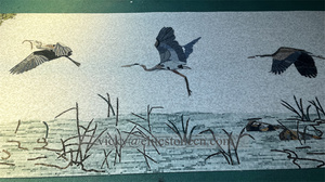 Đơn giản sang trọng tường trang trí nội thất gạch mẹ của Ngọc Trai khảm bức tranh tường tay làm bằng tia nước đá cẩm thạch khảm mô hình vỏ khảm gạch cho tường - Product Image 3