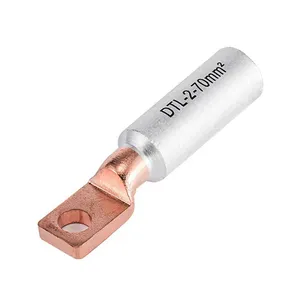 Vierkante Ring Platte Type Wrijving Kabel Lug Terminal Koper Aluminium Cu Al Overgang Gtl Bimetaal Wrijving Gelast Connector