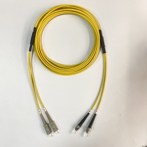 PVC铠装单模双芯光纤跳线 4mm 粗黄色 UV打印机照相机 LC to LC-FC-SC - Product Image 4