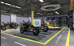 Thiết kế nội thất, trang trí cửa hàng xe máy độ, đồ nội thất cửa hàng xe máy thời trang, thiết kế showroom xe máy - Product Image 5