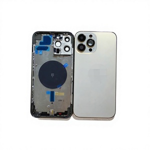 Boîtier <span class=keywords><strong>arrière</strong></span> de téléphone portable, cadre complet, remplacement pour les modèles 13promax, verre violet avec petites pièces, barre - Product Image 5