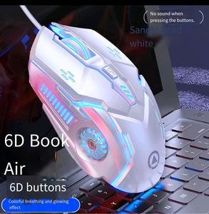 เมาส์เกมมิ่งแบบมีสาย RGB สำหรับคนถนัดขวา ปุ่มกดแบบ Silent Mechanical Switches สำหรับการเล่นเกมแบบแข่งขัน ดีไซน์เฉพาะตัว ช่องต่อ USB ชาร์จไฟได้ - Product Image 2