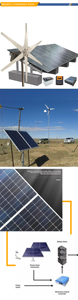 Sistema de Energía Híbrido Eólico Solar de 2kw, 10kw, 30kw para el Hogar, Completo, WON-WT-HG10000 - Product Image 3