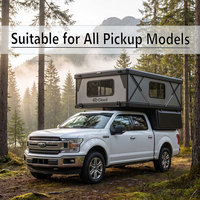Carcaça de Alumínio Rígida para Caminhonete com Teto Elevável para F150 Off-road Overlanding