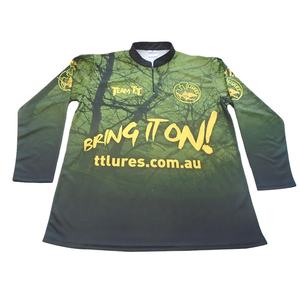 Mangas largas personalizadas sublimación completa camisetas de pesca de secado rápido protección UV 100% camisas de pesca de poliéster - Product Image 3