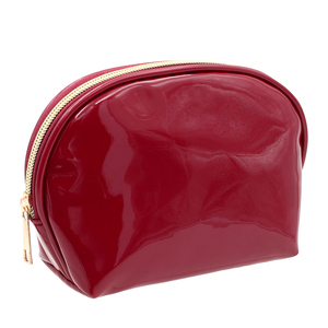 Thời trang bằng sáng chế <span class=keywords><strong>PU</strong></span> da Bán Nguyệt Mỹ phẩm làm đẹp vệ sinh dây kéo túi Vỏ chất lượng tùy chỉnh sáng bóng trang điểm da <span class=keywords><strong>Pouch</strong></span> - Product Image 1