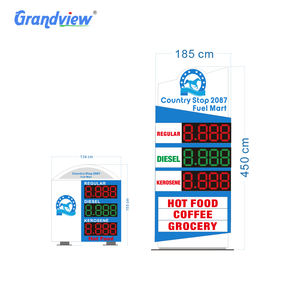De gas de pie estación electrónica pilón signo junta de energía solar publicidad estación de gas Pilar de señalización - Product Image 6