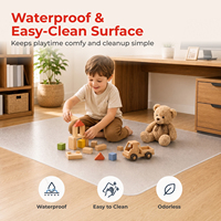 Tapis de sol transparent en PVC imperméable de grande taille 1200x900mm, sans odeur, pour chaise, bureau, sol dur, protection pour la maison et le bureau
