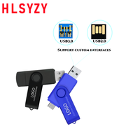 Clé USB 2 en 1 Type C avec logo personnalisé 128 Go 64 Go 32 Go 16 Go 8 Go 4 Go Clé USB Disques mémoire en gros