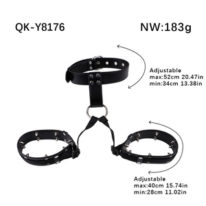 QKKQ Sujetador Erótico de Cuero para Mujer, Ajustable, con Puntas, Estimulador de Senos, Juguetes Sexuales BDSM - Product Image 2