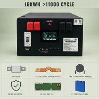 Batterie de stockage d'énergie solaire pour camping-car 280Ah 314Ah 320Ah LiFePO4 Kit de boîtier de batterie DIY JK BMS 12V 24V 48V Boîtier de batterie DIY