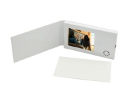 Mini vidéo personnalisé avec écran LCD, 2.4 pouces, de haute qualité, carte de visite vierge, logo numérique