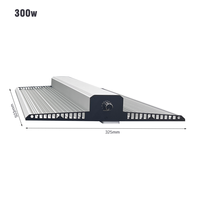 Panneau lumineux LED pour culture 300W IP65 LM281B, spectre complet, efficacité 2,7 µmol/J, alliage d'aluminium, angle de faisceau 120°, personnalisable, pour intérieur