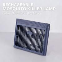 Lampe anti-moustiques portable rechargeable 3200V 1200mAh, tue-insectes électrique avec câble USB Type-C pour intérieur, extérieur et camping
