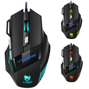 Factory Wholesale Optical 7 Button 3600DPI M1 Wired Gaming LED Gamer Mouse