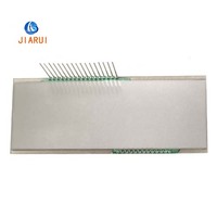 Écran LCD monochrome personnalisé à rétroéclairage LED à contraste élevé anti-reflet noir TN HTN FSTN VA à 7 segments pour compteur kilométrique de moto