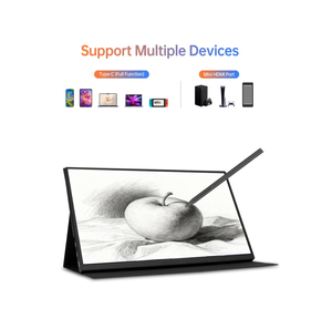 Écran de jeu <span class=keywords><strong>portable</strong></span> 15,6 pouces IPS 1080P Type-C, extension d'écran pour ordinateur <span class=keywords><strong>portable</strong></span>, interface double Type-C et <span class=keywords><strong>HDMI</strong></span>, fourni par l'usine - Product Image 1