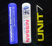 Pilier gonflable avec impression de logo personnalisée, colonne gonflable à LED, tube gonflable à LED pour la publicité