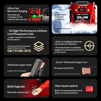 Patrik 68000mAh Universal 12V 24V Pengisi Daya Baterai Truk Tugas Berat LiFePO4 Jump Starter Darurat dengan Sistem Pemanasan Awal