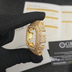 Nouvel Arrivage Lunette de montre entièrement sertie de diamants Moissanite VVS1 pour DW-5600, Boîtier de modification de montre Hip Hop entièrement sertie de diamants - Product Image 5