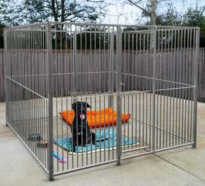 Erhöhter Hundezwinger aus feuerverzinktem Stahlblech, geschweißter Hundezwinger, Hundezwinger mit Gitter - Product Image 5