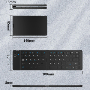 Siêu Mỏng Gấp 3 Chế Độ Có Thể Sạc Lại Bàn Phím Và Chuột <span class=keywords><strong>Mini</strong></span> Im Lặng Bàn Phím Chuột Combo Cho Máy Tính Bảng Điện Thoại Di Động Và Máy Tính Xách Tay - Product Image 5