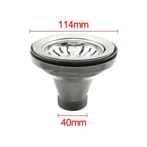 114mm American design sink drainer strainer with CUPC certification kitchen sink accessory sink stopper SS304&201 drain plug