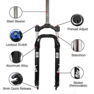 Haute qualité 26*4.0 "ressort Supention <span class=keywords><strong>fourche</strong></span> <span class=keywords><strong>vtt</strong></span> bke frein à disque Suspension 9MM QR plage neige vélo <span class=keywords><strong>fourche</strong></span> - Product Image 3