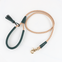 Laisse en Nylon pour chien avec Logo personnalisé, haute qualité, robuste et réglable, avec Patch en cuir, offre spéciale