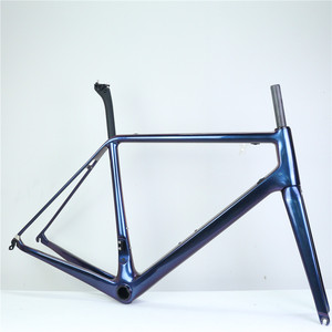 Cadre de vélo de route léger en fibre de carbone T1000 <span class=keywords><strong>2022</strong></span> avec boîtier de pédalier BB86, frein sur jante QR, fabriqué à la main, durable, garantie 24 mois - Product Image 4