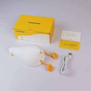 Công nghệ mới Silicone RGB bảng cảm biến cảm ứng nở bé phần còn lại âm thanh dễ thương trẻ em đèn, Led ánh sáng ban đêm, vịt ánh sáng ban đêm cho trẻ em - Product Image 4