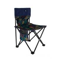 Chaise de camping pliante portable moderne pour jardin, OEM/ODM, légère, avec poche latérale, cadre métallique, pour pique-nique et plage