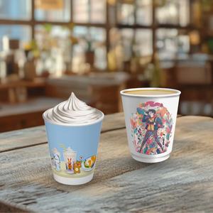 Vasos de Papel Reciclables de Pared Simple de Grado Alimenticio de 20 oz Personalizados para Café para Llevar y Empaque de Alimentos - Product Image 5