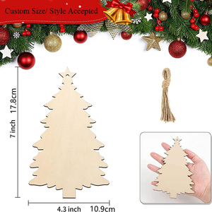 Artesanías de MDF de madera personalizadas, corazones de madera decorativos en blanco sin terminar, letrero de árbol genealógico de madera, decoración de cumpleaños y Navidad para arte Diy - Product Image 3